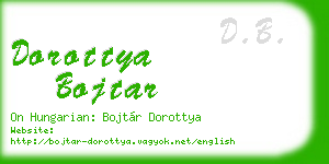 dorottya bojtar business card